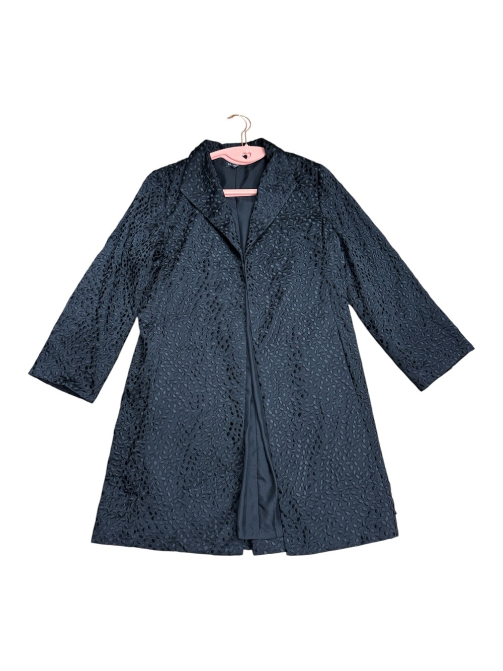 Eileen Fisher black Long Coat Jacket